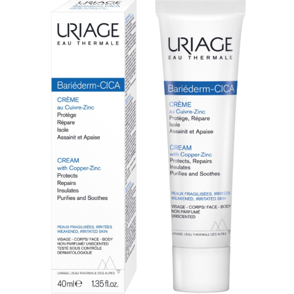 131160-1 URIAGE BARIEDERM CICA CREMA T X 40 ML REPAR CU+ZN