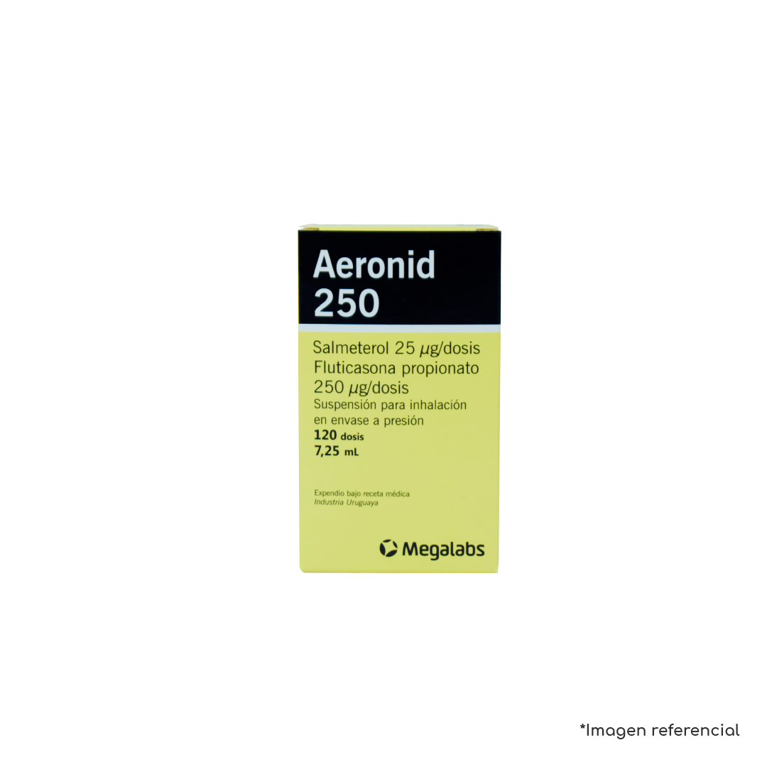 AERONID 250/25 | AEROSOL 120 DOSIS MEGALABS - Farmacias Catedral