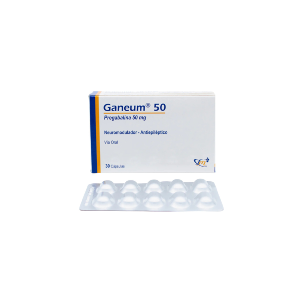 BAJO PEDIDO (20) GANEUM 50 ( BLI X 10) PREGABALINA CJA X30 CAPS FARMEDICAL