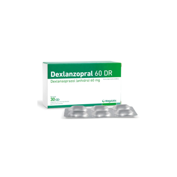 BAJO PEDIDO - 2026-05-30T113137.702 DEXLANZOPRAL DR 60 ( BLI X 6) CJA X30 CAPS MEGALABS