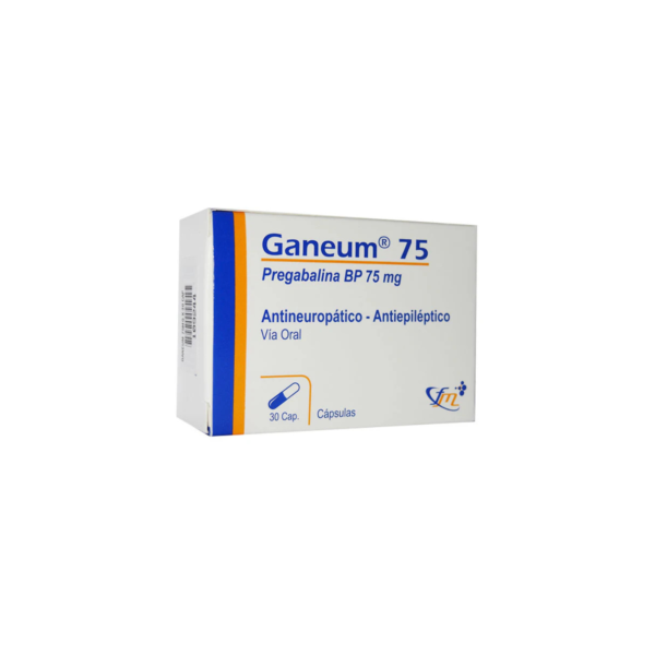 BAJO PEDIDO (21) GANEUM 75 (BLI X 10) PREGABALINA CJA X30 CAPS FARMEDICAL