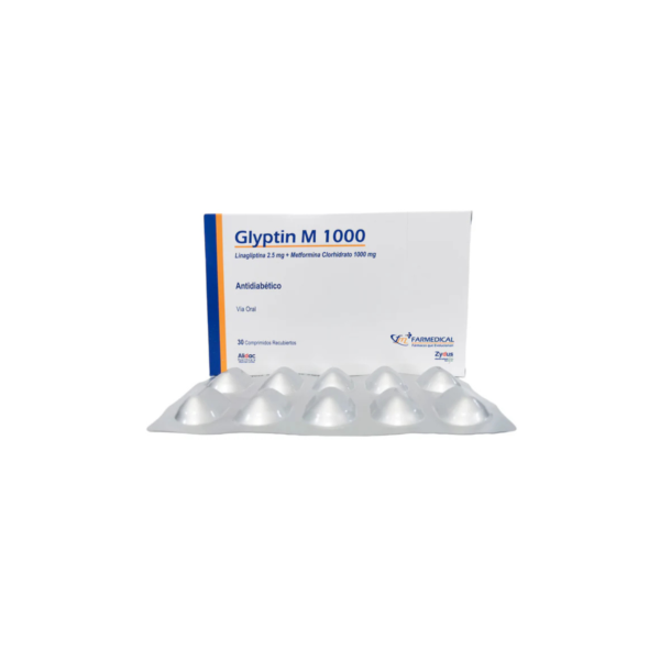 BAJO PEDIDO (33) GLYPTIN M 1000/2.5 CJA X 30 COMP FARMEDICAL