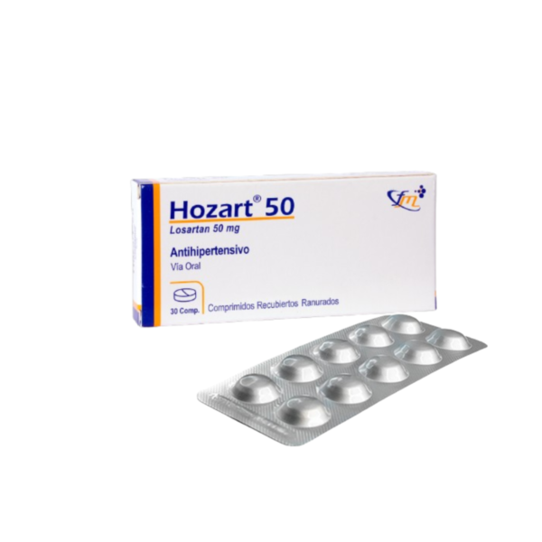 BAJO PEDIDO (35) HOZART (BLI X 10 ) LOSARTAN 50 CJA X 30 COMP FARMEDICAL
