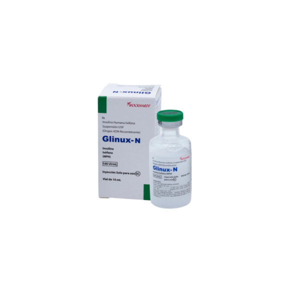 BAJO PEDIDO (40) INSULINA GLINUX N LECHOSA VIAL X 10 ML FARMEDICAL
