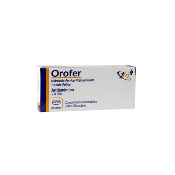 BAJO PEDIDO (53) OROFER CJA X 30 COMP MASTICAB FARMEDICAL