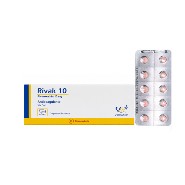 BAJO PEDIDO (63) RIVAK 10 CJA X 10 COMP RIVAROXABAN FARMEDICAL