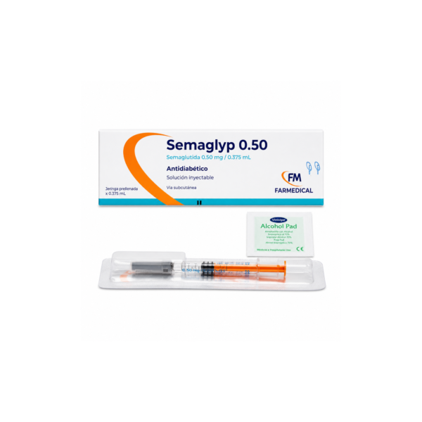 BAJO PEDIDO (68) SEMAGLYP 0.50 SEMAGLUTIDA AMP CJA X 1 UND FARMEDICAL