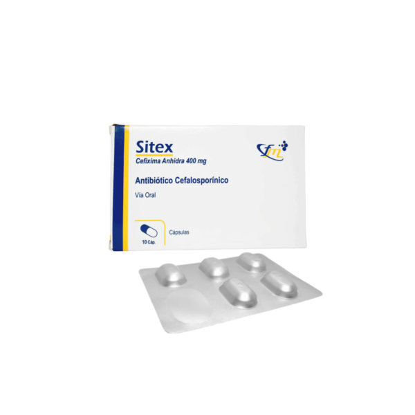 SITEX CAPS CEFIXIMA 400 CJA X10 FARMEDICAL