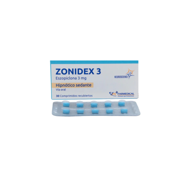 ZONIDEX 3 (BLI X 10) ESZOPICLONA CJA X 30 COMP FARMEDICAL