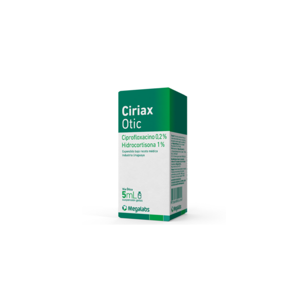 BAJO PEDIDO (93) CIRIAX 500 OTIC FCO X 5ML MEGALABS