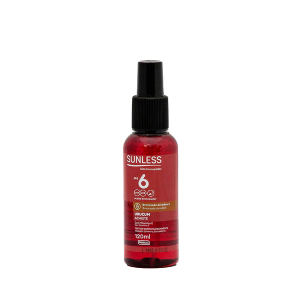 Diseño sin título - 2026-03-16T133102.132 SUNLESS ACEITE BRONCEADOR DE URUCU X 120 ML COLHER