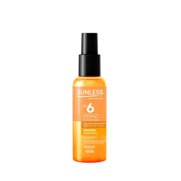 Diseño sin título - 2026-03-16T133710.393 SUNLESS ACEITE BRONCEADOR DE ZANAHORIA X 120 ML COLHER