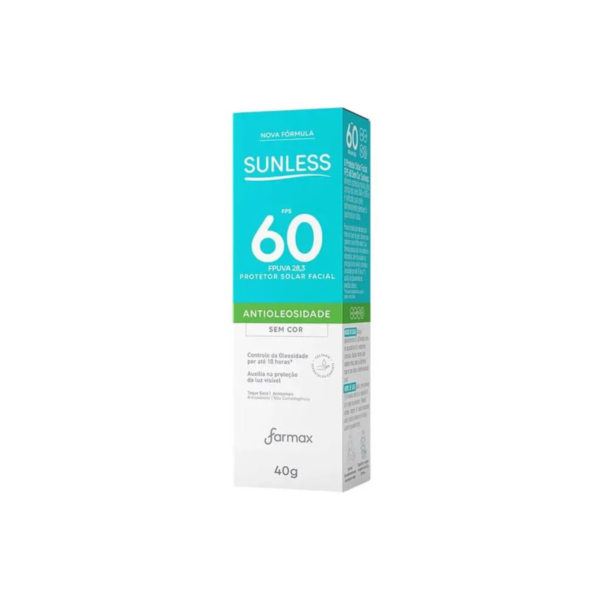 Diseño sin título - 2026-03-16T171056.360 SUNLESS SOLAR FACIAL SEM COR ANTIOLEOSO FPS 60 X 40 GR COLHER