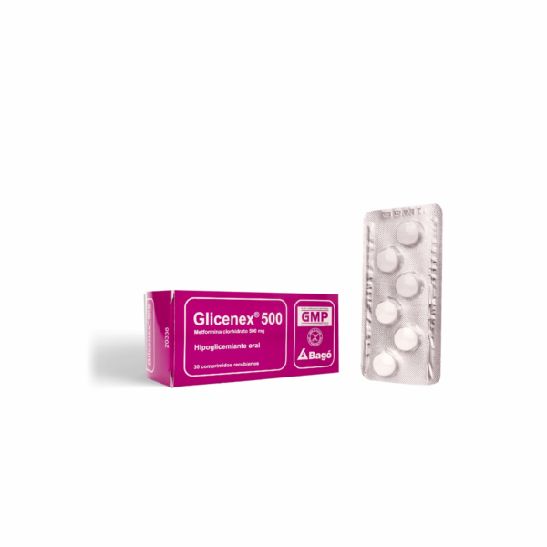 Diseño sin título - 2026-03-24T115855.903 GLICENEX 500 MG (BLI X 6) X 30 COMP BAGO