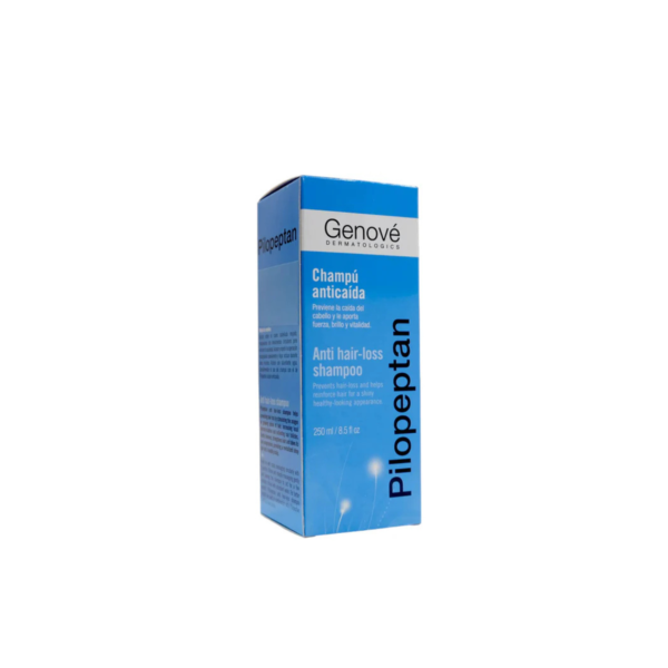Diseño sin título (96) GENOVE PILOPEPTAN CHAMPU ANTICAIDA X 250 ML HBDERM
