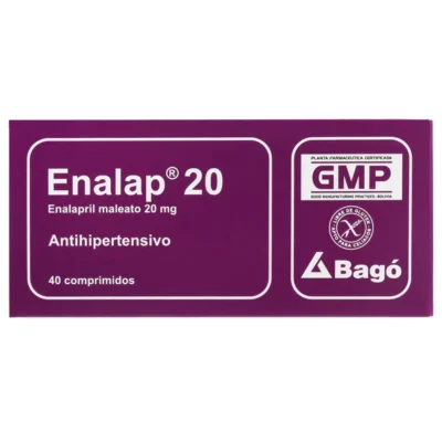 ENALAP ENALAP 20 MG. |(BLI X 5) COMPRIMIDOS BAGO