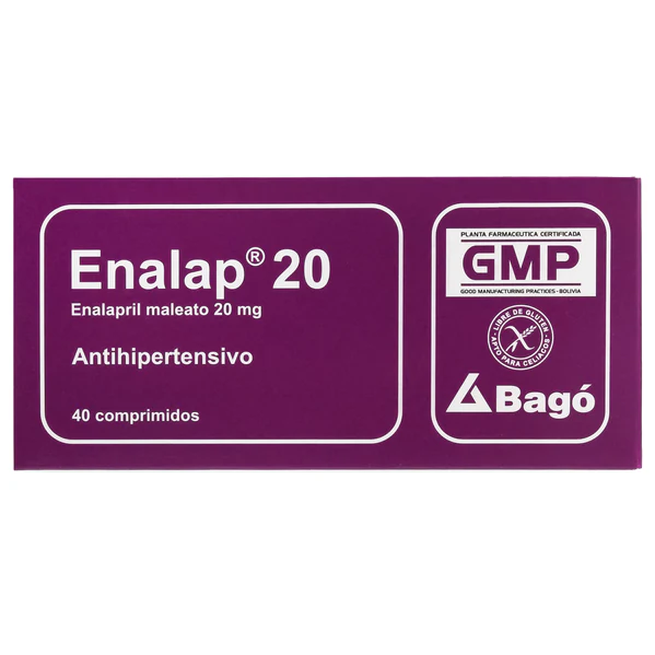 ENALAP ENALAP 20 MG. |(BLI X 5) COMPRIMIDOS BAGO