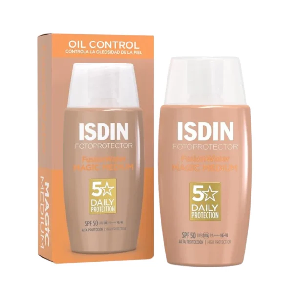 IsdinFotoprotectorFusionWaterMagicMediumSPF50x50mL ISDIN F W MAGIC MEDIUM COLOR SPF 50+ X 50 ML