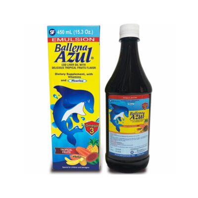 BALLENA AZUL FRUTAS TROPICALES FLUOR X 450 ML MASON