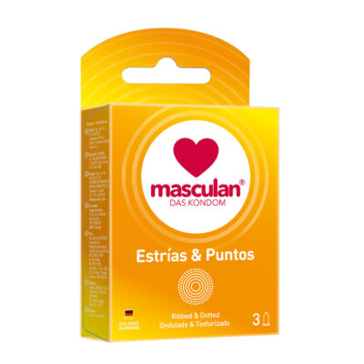 MASCULAN 3 RIBBED + DOTTED CJA X 3 UNID OTCLABIFA MASCULAN ESTRIAS Y PUNTOS CAJA X 3 UNID OTCLABIFA