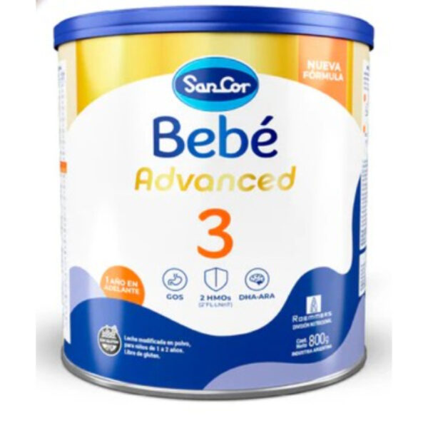 SANCOR BEBE ADVANCED 3 DE 800 GR