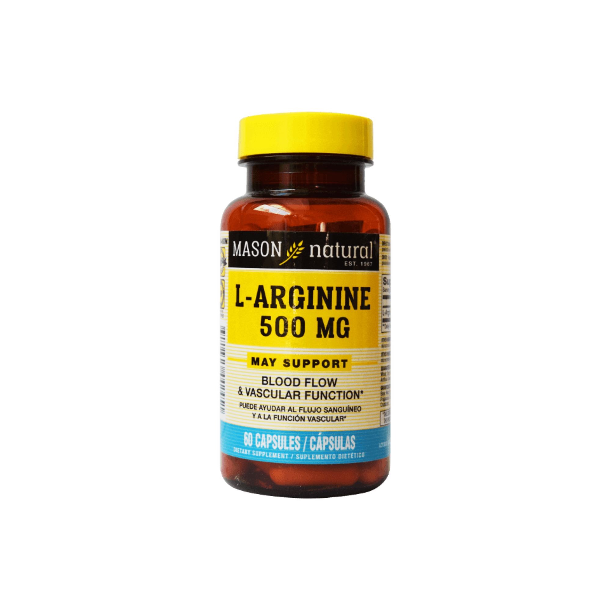 L ARGININE 500 MG X 60 CAPS MASON