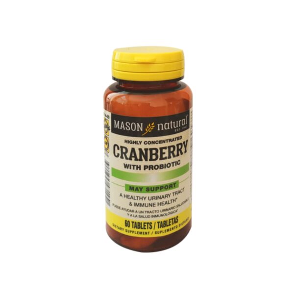 sda (4) CRANBERRY W/PROBIOTI 500 MG X 60 CAPS MASON